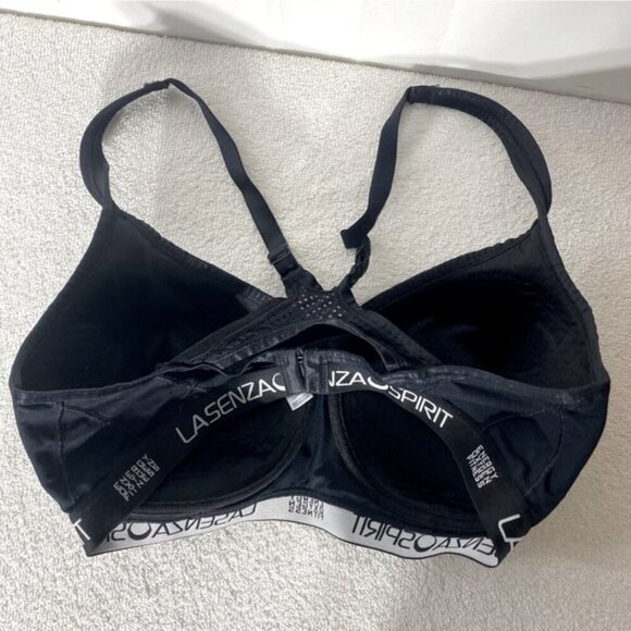 5/$25 La Senza Spirit Black Activewear Sports Bra 36D - Picture 6 of 12